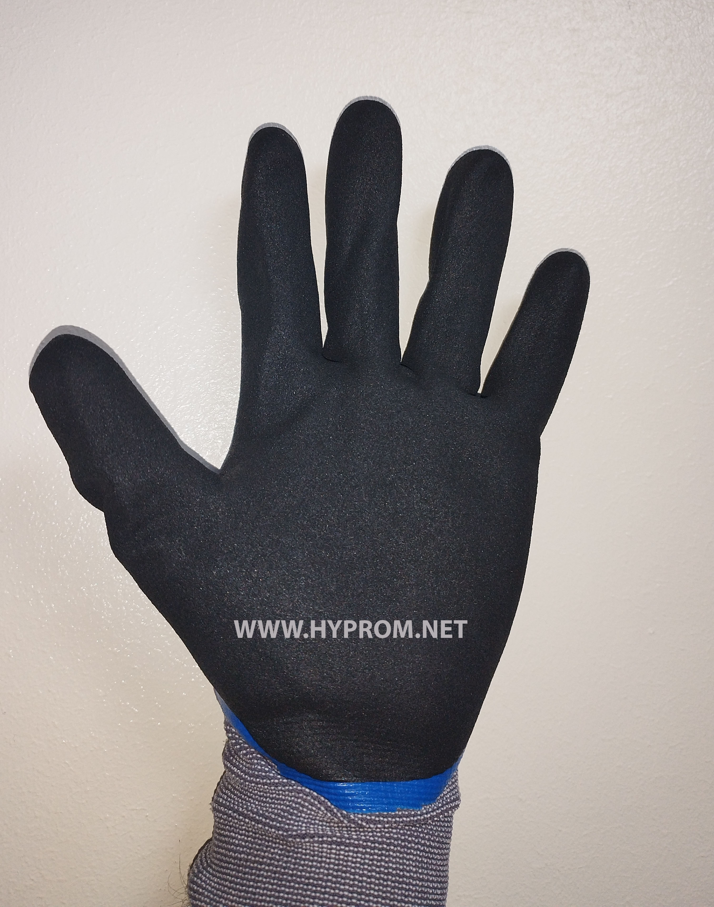 GANT EN NYLON ENDUIT NITRILE BLEU ARS