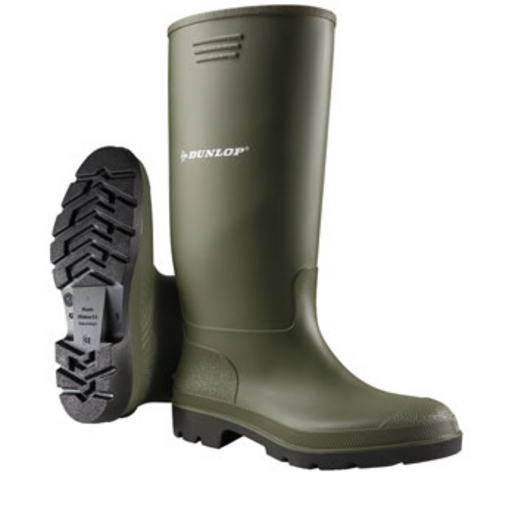 BOTTE VERT EN PVC DUNLOP