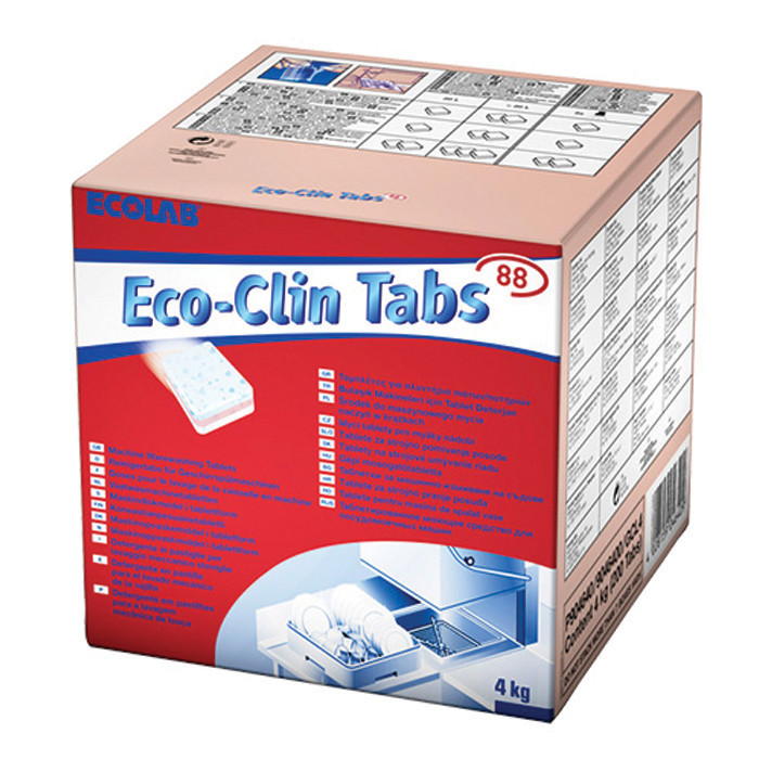 Tablettes de lavage lave vaisselle Eco Clin Tab 88