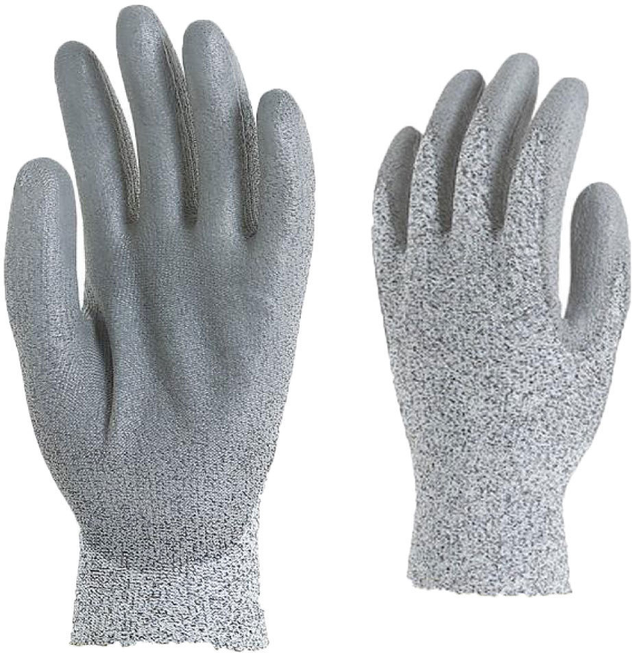 GANT ANTI COUPURE GRIS PAUME ENDUITE PROSSA