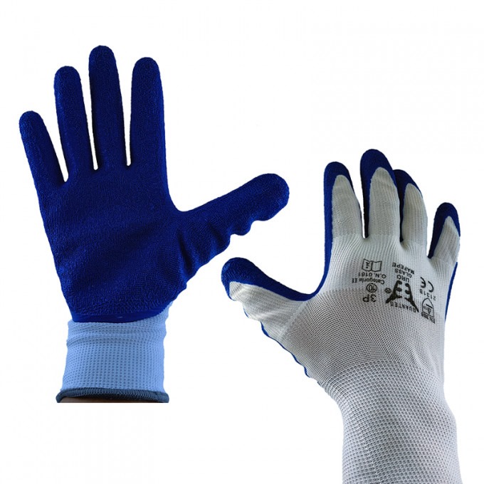 GANT EN NYLON ENDUIT DE LATEX AVEC DOS RESPIRANT URO 3P